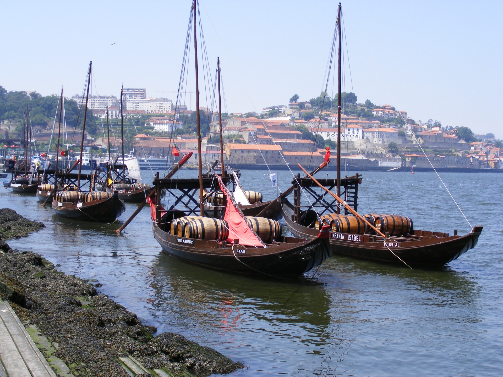 Barcos rabelos no Douro, Porto