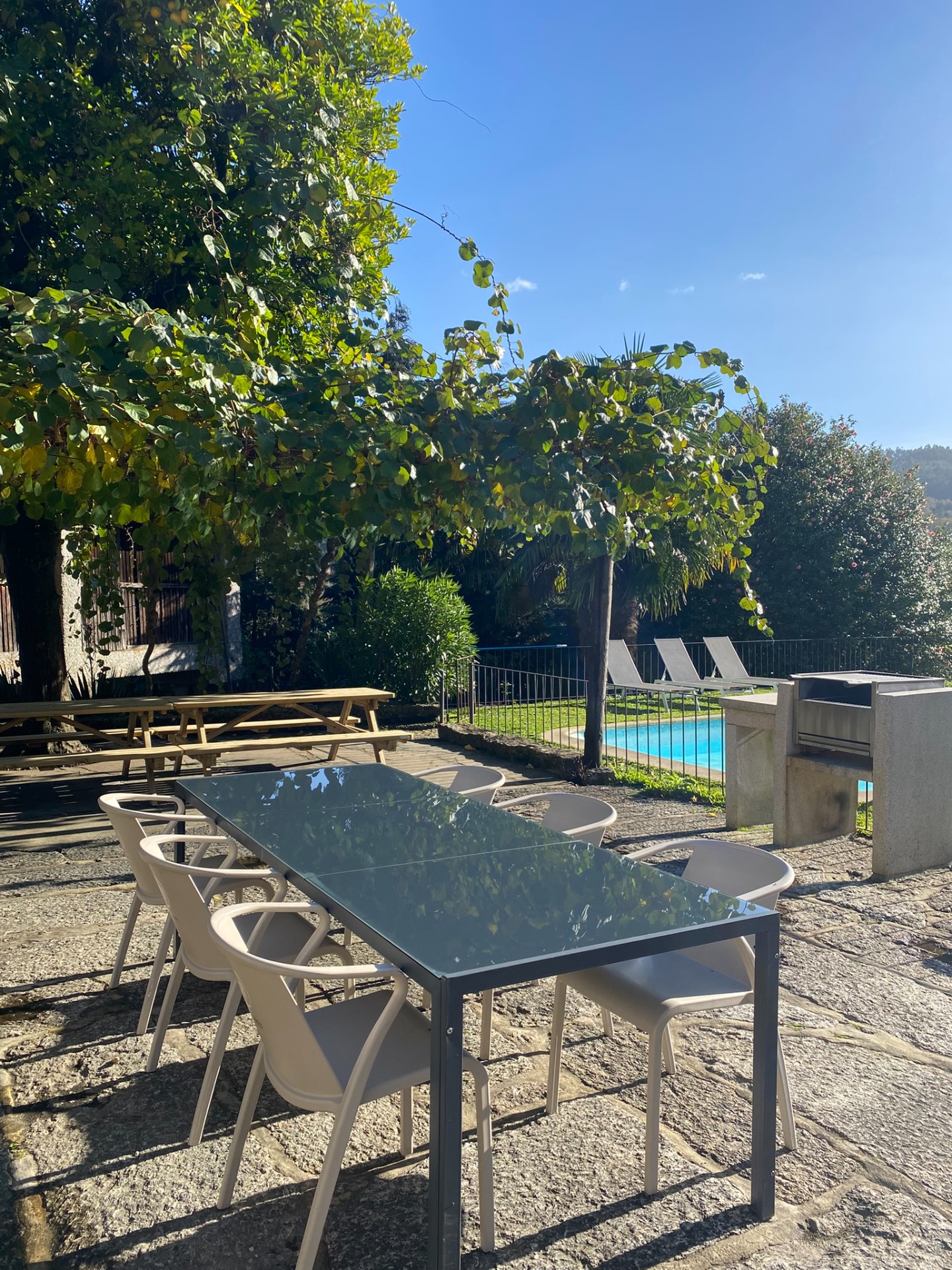 Mesa no terraço